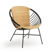 Кресло-шар Из ротанга и металла NIHOVE единый размер бежевый LA REDOUTE INTERIEURS  фото, kupilegko.ru